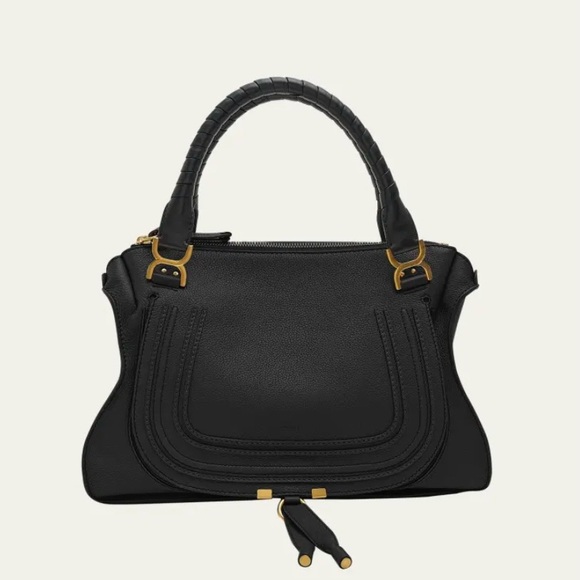 Chloe Marcie Large Double Carry Satchel Bag - Picture 2 of 10